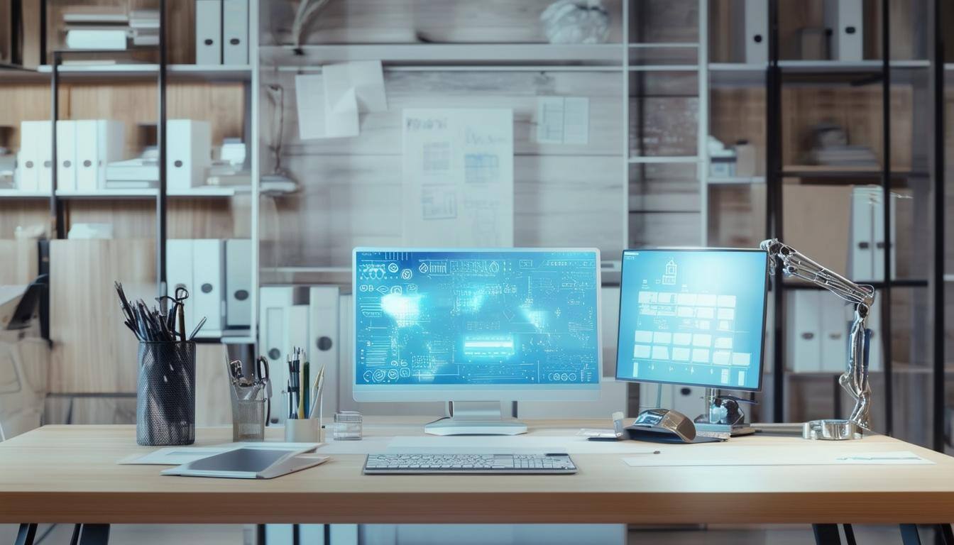 research and technology, small desk-2
